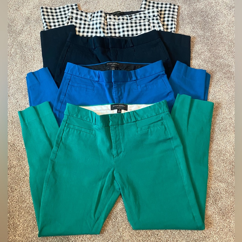Stylish Women's Pants Set - Green, Blue, Black